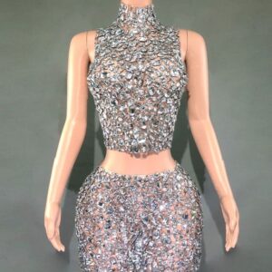 2 pc. Diamond Top w/Mini Skirt