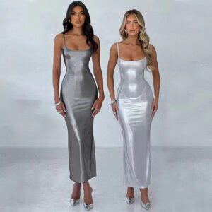 multi-color-spagetti-strap-loose-gown