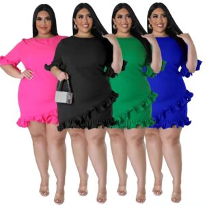 plus-size-short-dress-w/ruffle