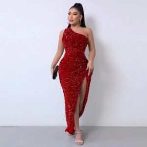 red-sequin-long-dress