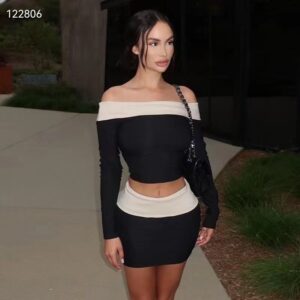 2-pc.-blk-and-white-skirt-set