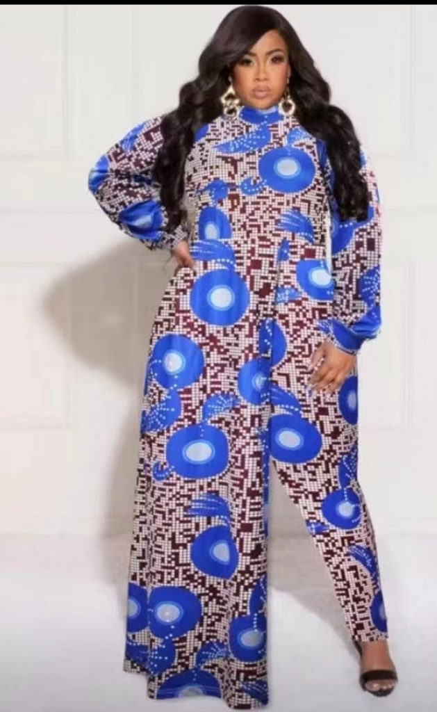 blue-and-white-jumpsuit-w/-one-fitted-leg