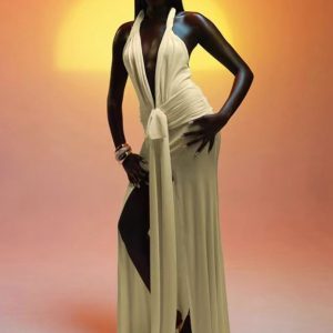 Flowy Halter Gown