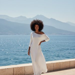 White Cotton Maxi Dress