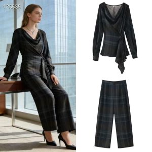 2 pc. Plaid Office Wear